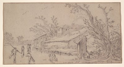 Vinterlandskab af Esaias van de Velde