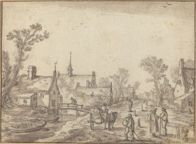 Landsbygaden af Esaias van de Velde I