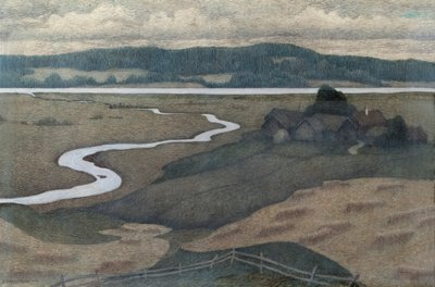 Landskab fra Svartådalen af Ester Almqvist