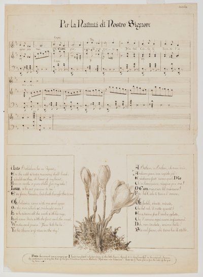 For Vorherres fødsel sangark, c.1868-1882 af Esther Frances Alexander