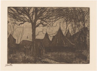 Wallen van Rothenburg (original titel på objekt) af Etha Fles (signed by artist)