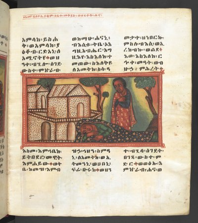 Eller. 607 f005r, Scene fra Jomfru Marias liv, fra 