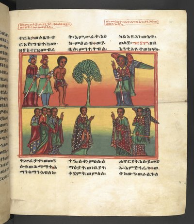 Eller. 607 f035r, Scene fra Jomfru Marias liv, fra 