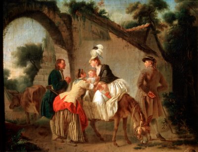 Farvel til den våde sygeplejerske, 1777. af Etienne Aubry