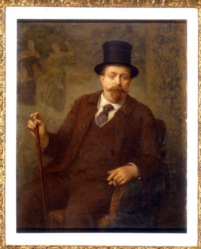 portræt af Willy (Henry Gauthier-Villars af Etienne Azambre