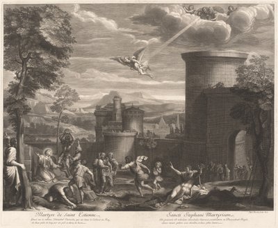 Saint Estiennes Martyrium (Martyrdommen af ​​Saint Sebastian) af Etienne Baudet, after Annibale Carracci