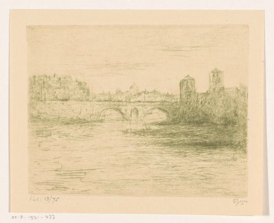 Tiber, Rom af Etienne Bosch (signed by artist)