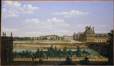 Tuileriernes have og palads, set fra Quai d