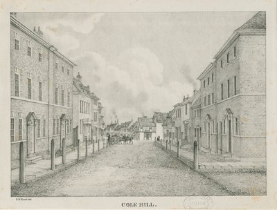 Tamworth - Cole-hill: litografi, nd [1796-1865] af Etienne Bruno Hamel