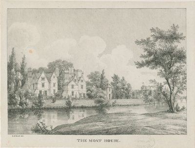 Tamworth - The Moat House: zincograph, nd [1796-1865] af Etienne Bruno Hamel