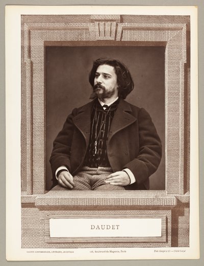 Alphonse Daudet (fransk forfatter, 1849-1897) af Etienne Carjat