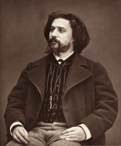 Alphonse Daudet fransk forfatter, 1849-1897, ca. 1876. af Etienne Carjat