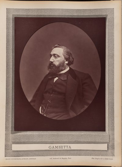 Gambetta af Etienne Carjat