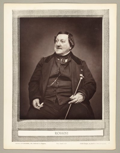 Gioachino Antonio Rossini (italiensk komponist, 1792-1868) af Etienne Carjat