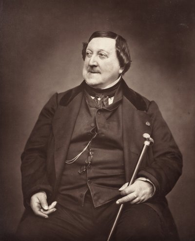 Gioachino Antonio Rossini italiensk komponist, 1792-1868, 1862. af Etienne Carjat
