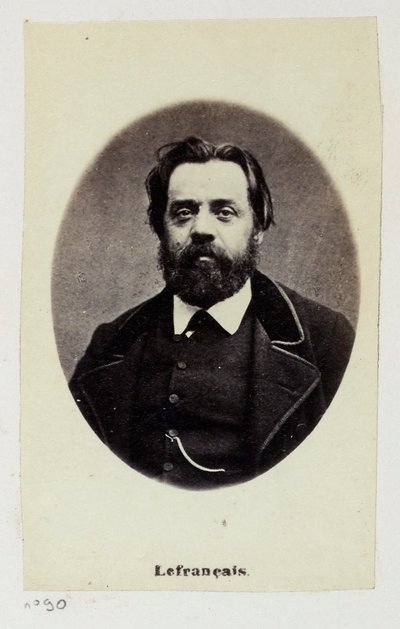 Lefrançois Adolphe Gustave, kaldet Gustave Lefrançais (1826-1901). Lærer, han oprettede i 1849 sammen med Pauline Roland (1805-1852) Sammenslutningen af Socialistiske Lærere. Som medlem af Kommunen sad han i Kommissionen for Arbejde og Finans.... af Etienne Carjat