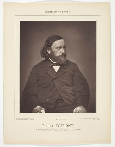 Pierre Dupont af Etienne Carjat