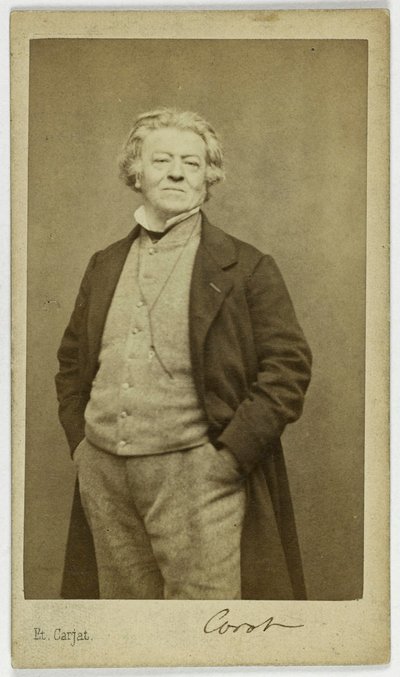 Portræt af Jean-Baptiste Camille Corot (1796-1875), maler af Etienne Carjat