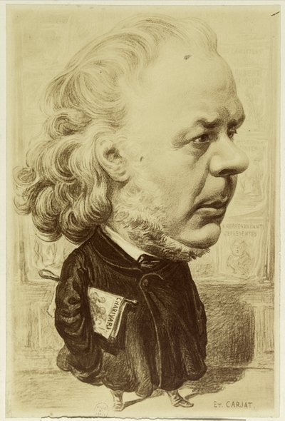 Portræt af Daumier af Etienne Carjat