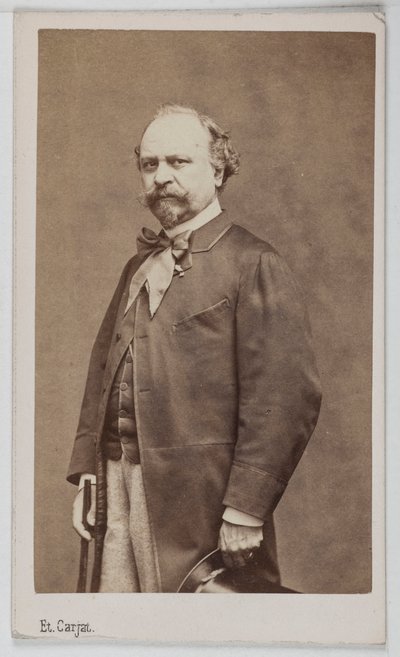 Portræt af Giuseppe Palizzi (1813-1887), italiensk maler. af Etienne Carjat