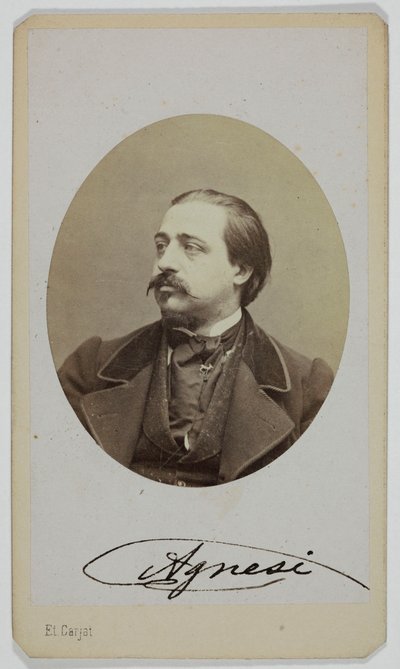 Portræt af Luigi Agnesi, 1833-1875, operasanger af Etienne Carjat