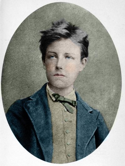 Portræt af Arthur Rimbaud (1859 - 1891) i en alder af 17. af Etienne Carjat