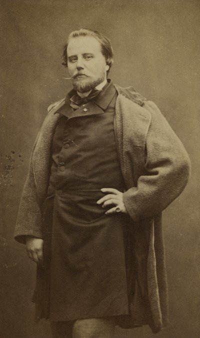 Portræt af Charles Basset (1822-1869), bedst kendt under pseudonymet Adrien Robert. af Etienne Carjat