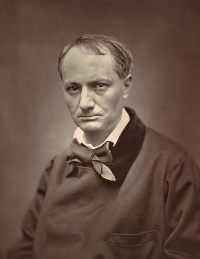 Portræt af Charles Baudelaire af Etienne Carjat