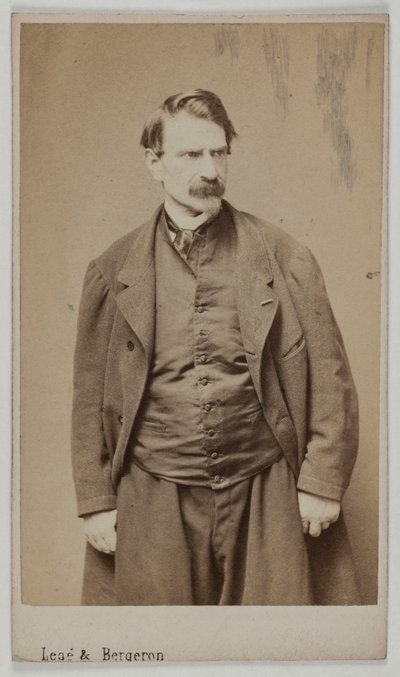 Portræt af François Delsarte, ca. 1870-90 (albumintryk) af Etienne Carjat