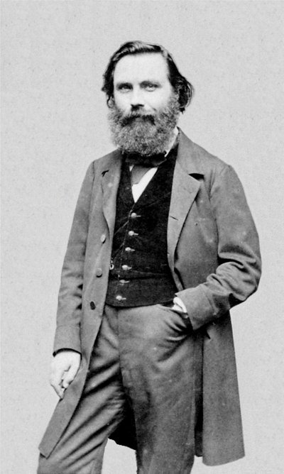 Portræt af den franske forfatter og journalist Eugène Garcin (1830-1909). af Etienne Carjat