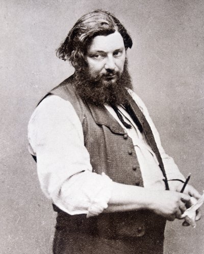 Portræt af Gustave Courbet (1819-1877) af Etienne Carjat