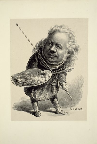 Portræt af Honoré Daumier af Etienne Carjat