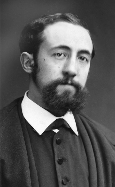 Portræt af romanforfatteren Jules Claretie (1840-1913) af fotografen Etienne Carjat. Originaltryk, fonds fra det fotografiske værksted Roth  Cie. af Etienne Carjat