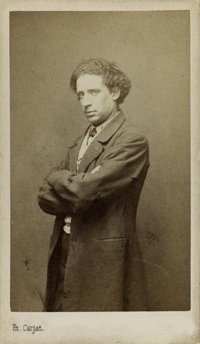 Portræt af komponisten Olivier Métra 1830-1889. af Etienne Carjat