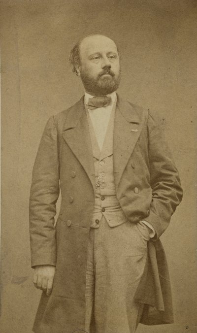 Portræt af komponisten François Bazin 1816-1878, ca 1760. af Etienne Carjat