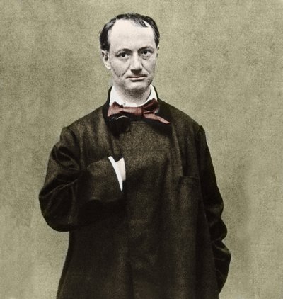 Portræt af digteren Charles Baudelaire (1821-1867). af Etienne Carjat