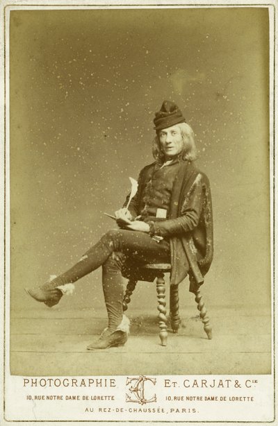 Richard i rollen som Gringoire af Etienne Carjat