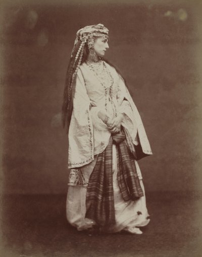 Sarah Bernhardt i "Zaire" af Voltaire af Etienne Carjat