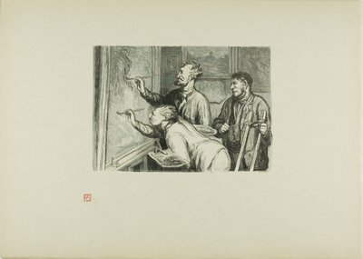 Maleriudstillingen fra 1868: Giver den det sidste touch af Etienne Carjat