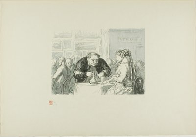 The Restaurant of the Great Art Exhibition: En symbiotisk kærlighed til kunsten og koteletten af Etienne Carjat