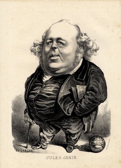 flyvende blad - Illustration af Etienne Carjat (1826-1906): Janin Jules (1804-1874) af Etienne Carjat