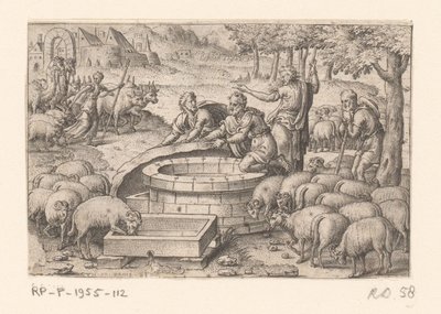 Jakob tilt fra steen van de put History of Genesis (serietitel) af Etienne Delaune