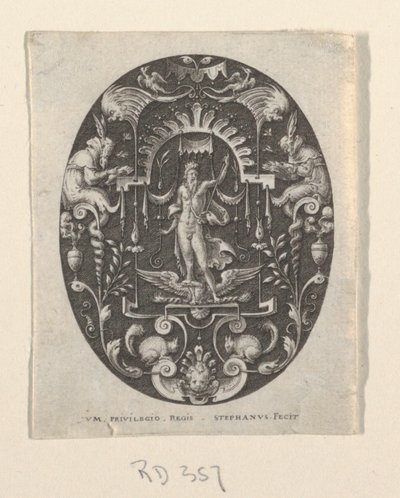 Jupiter, fra Grotesques on Black Ground, Divinities and Allegories af Etienne Delaune