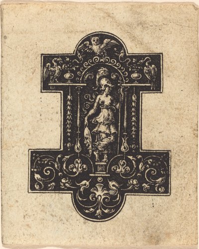 Minerva stående af Etienne Delaune