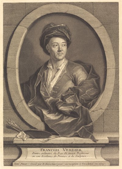Francois Verdier af Etienne Desrochers after Jean Ranc
