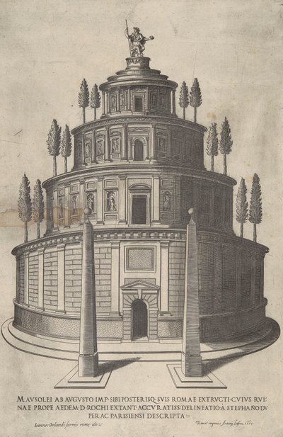 Mausoleum Ab Augusto Imp af Etienne Duperac