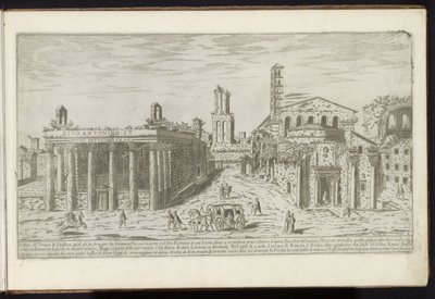 Ruinerne af Antoninus og Faustinatemplet og Romulustemplet i Forum Romanum Gamle bygninger (serietitel) I vestigi dell