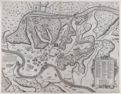 Mirror of Roman Magnificence: Antikkens Rom og dets bakker, fra vest, 1573., 1573. af Etienne Duperac
