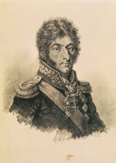 Prins Petr Ivanovich Bagration (1765-1812) af Etienne Gustave Aubin
