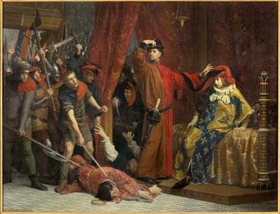 Etienne Marcel og delfinen Charles den 22. februar 1358 af Etienne Lucien Melingue